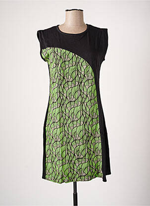 Robe courte sans manche sans manche vert BAMBOO'S femme