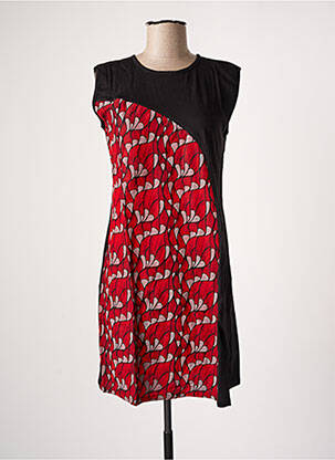 Robe courte sans manche sans manche rouge BAMBOO'S femme