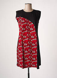 Robe courte sans manche sans manche rouge BAMBOO'S femme