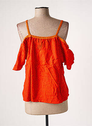 Blouse manches courtes manches courtes orange BAMBOO'S femme