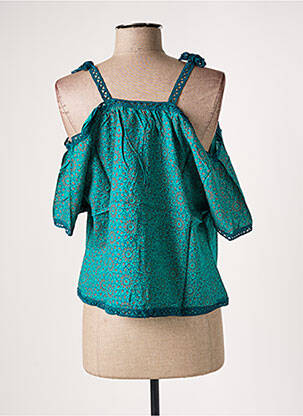 Blouse imprimé fantaisie manches 3/4 vert BAMBOO'S femme