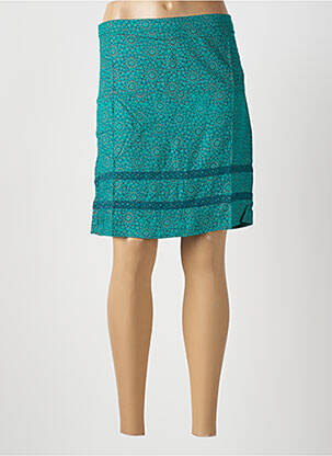 Jupe courte taille élastique vert BAMBOO'S femme