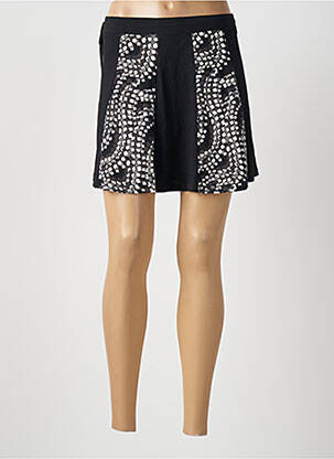 Jupe courte coupe évasée noir BAMBOO'S femme