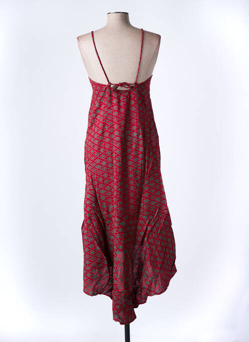 Robe mi-longue rouge BAMBOO'S pour femme
