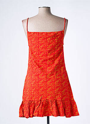 Robe courte coupe cintrée fines bretelles rouge SINOE BY BAMBOO'S femme