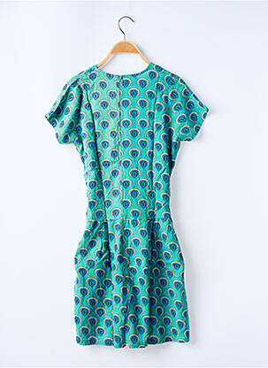 Combishort tissage popeline manches courtes bleu SINOE BY BAMBOO'S femme