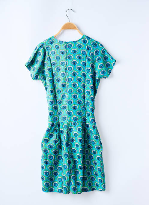 Combishort tissage popeline manches courtes bleu SINOE BY BAMBOO'S femme