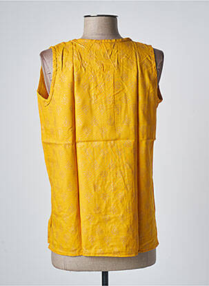Top imprimé fantaisie sans manche jaune SINOE BY BAMBOO'S femme