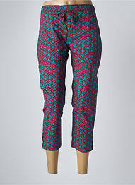Pantacourt taille élastique rouge SINOE BY BAMBOO'S femme