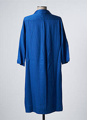 Robe mi-longue manches 3/4 manches 3/4 bleu ZILCH femme
