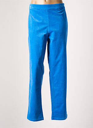Pantalon droit stretch taille normale bleu ZILCH femme