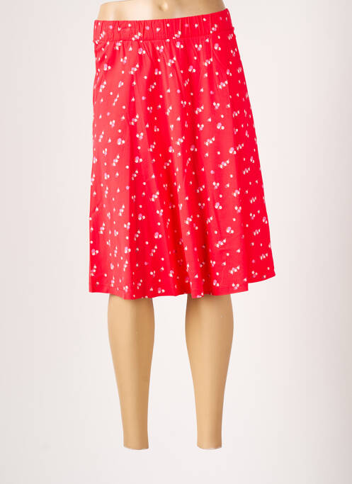 Jupe mi-longue taille normale rouge ZILCH femme