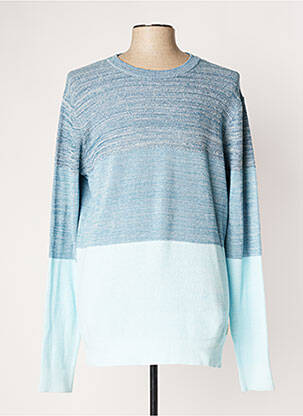 Pull stretch manches longues bleu MAISON SCOTCH homme