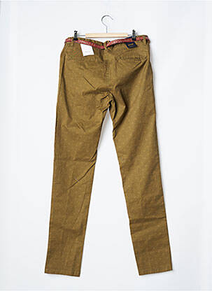 Pantalon slim fermeture zippée sous rabat boutonné taille normale vert MAISON SCOTCH homme