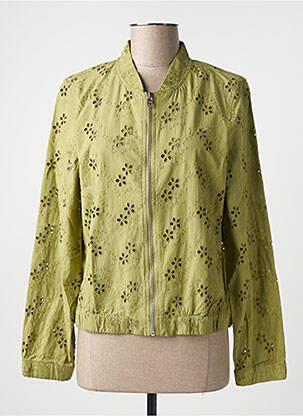 Blouson col v vert ESPRIT femme