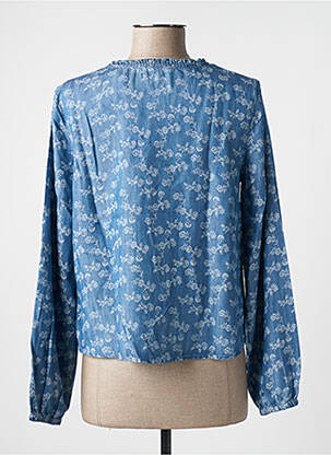 Blouse imprimé fleurs manches longues bleu ESPRIT femme