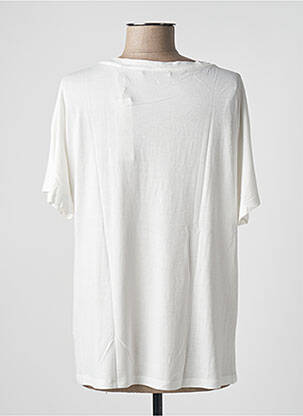 Top tissage jersey manches courtes blanc ESPRIT femme