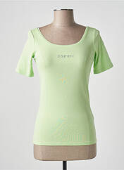 T-shirt vert ESPRIT pour femme seconde vue