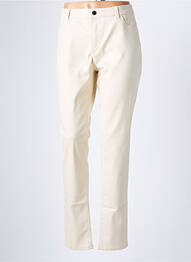 Pantalon slim stretch taille normale beige ESPRIT femme