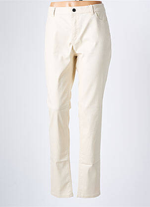 Pantalon slim stretch taille normale beige ESPRIT femme