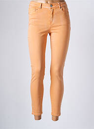 Jeans skinny taille normale taille normale orange VILA femme