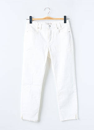 Pantacourt stretch taille normale blanc ESPRIT femme