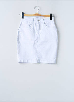 Jupe courte poches blanc ONADO femme