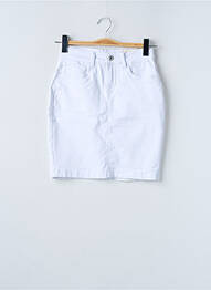 Jupe courte poches blanc ONADO femme