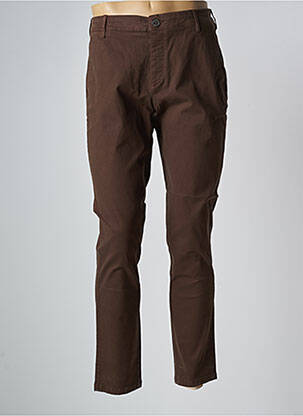 Pantalon droit marron SELECTED pour homme