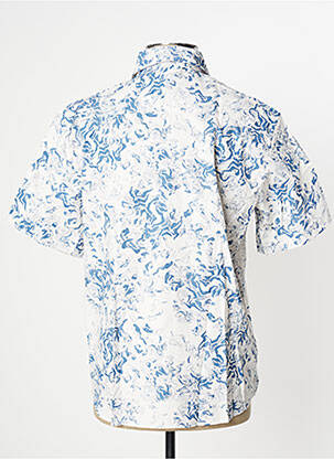 Chemise manches courtes imprimé fantaisie bleu SELECTED homme