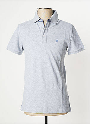 Polo coupe droite manches courtes gris CAMBRIDGE homme
