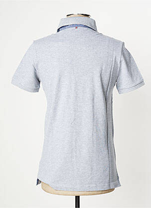 Polo coupe droite manches courtes gris CAMBRIDGE homme