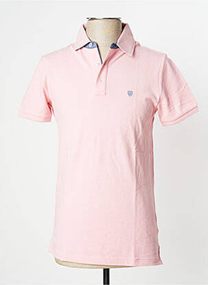 Polo coupe droite manches courtes rose CAMBRIDGE homme