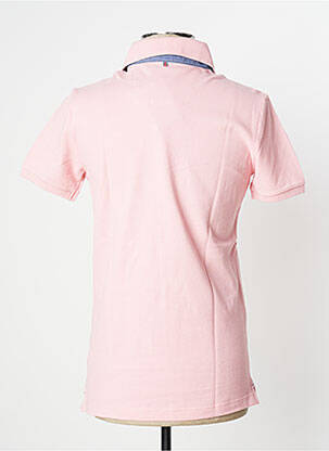 Polo coupe droite manches courtes rose CAMBRIDGE homme