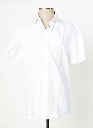 Chemise manches courtes blanc SELECTED pour homme