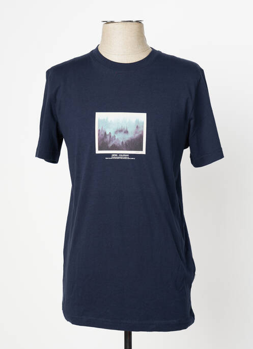 T-shirt bleu SELECTED pour homme