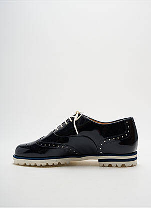 Derbies matière lisse talon plat jusqu'à 3cm bleu HASSIA femme