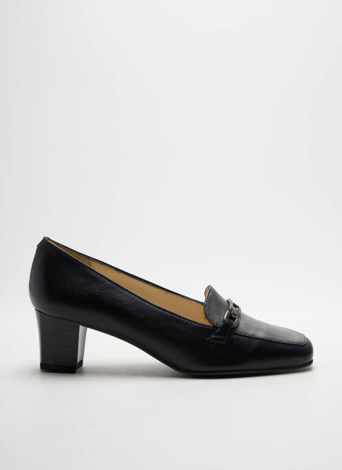 Mocassins carré talon de 4 à 6cm noir MARCO femme