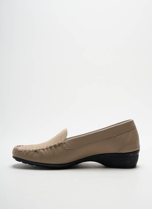 Mocassins beige KIM pour femme
