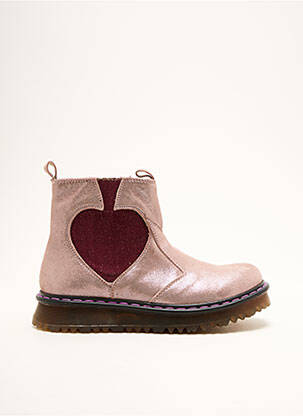 Bottines/Boots rose LE OPH pour fille