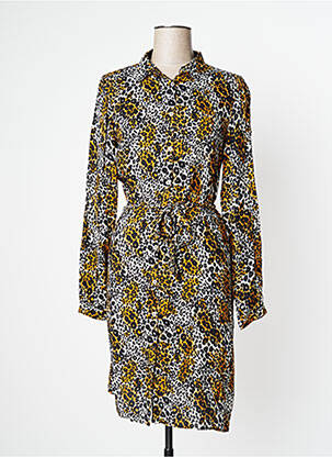 Robe mi-longue coupe fluide manches longues noir JENSEN femme
