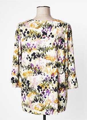 Top tissage jersey manches 3/4 vert SIGNATURE femme