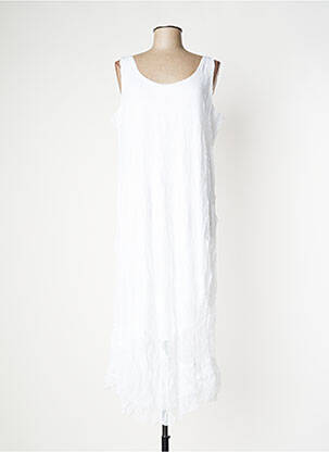 Robe longue blanc G!OZE pour femme