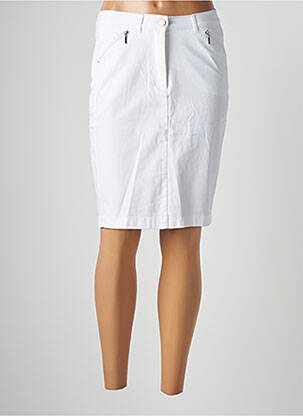 Jupe mi-longue beige SIGNATURE femme