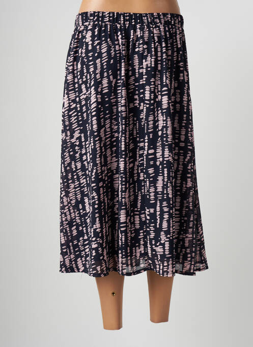 Jupe mi-longue bleu SIGNATURE pour femme