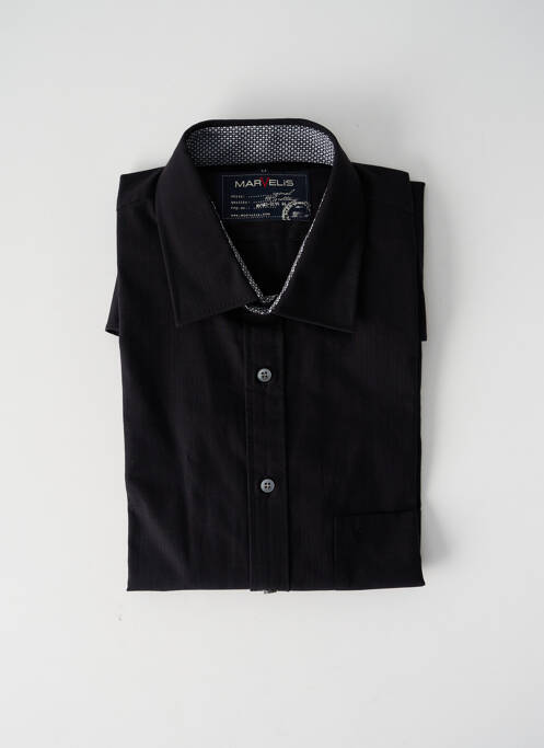 Chemise manches courtes noir MARVELIS pour homme