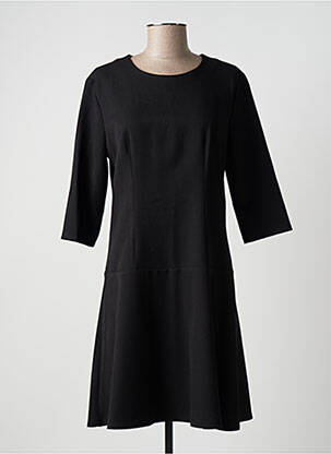 Robe mi-longue noir HIPPOCAMPE pour femme