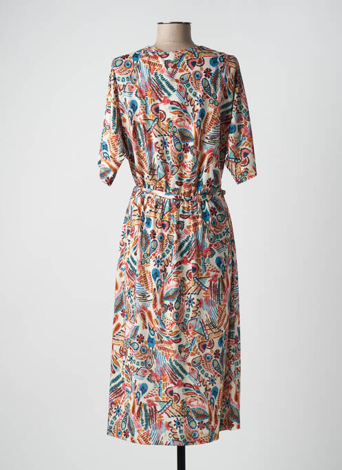 Robe mi-longue beige DIANE LAURY pour femme