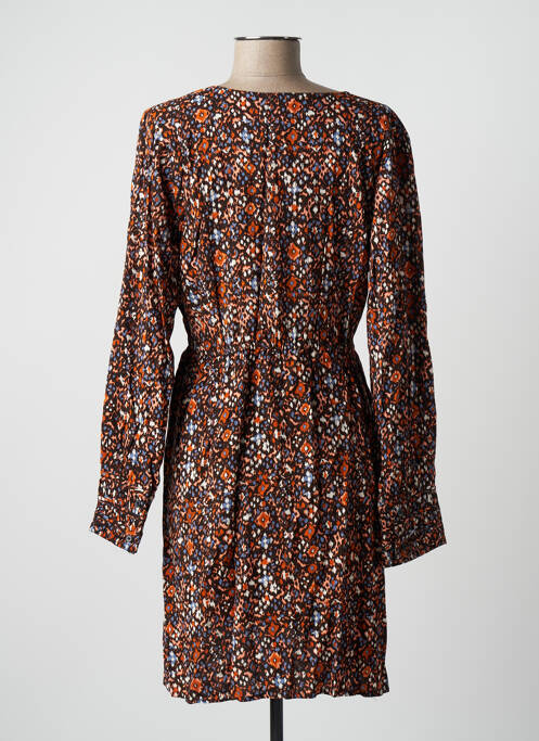 Robe mi-longue marron AN' GE pour femme