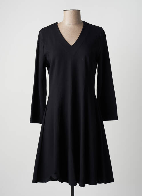 Robe mi-longue noir MALOKA pour femme